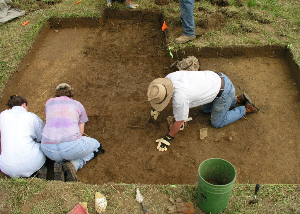 21 Aerial of excavations