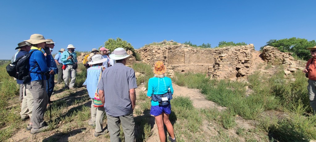 A Tour Group visits the Haynie site, a Chacoan Outlier in the Cortez, CO area.